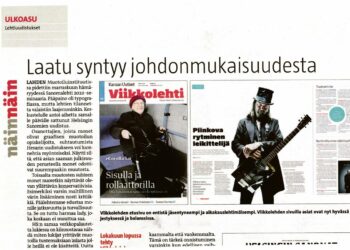 Ulkoasupäällikkö Hannu Pulkkisen artikkeli Suomen Lehdistössä 12/2009.