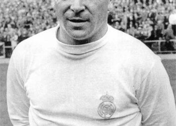 Unkarin jalkapallon taso on vain varjo Ferenc Puskásin ajoista. Kuvassa Puskás Real Madridin paidassa vuonna 1958.