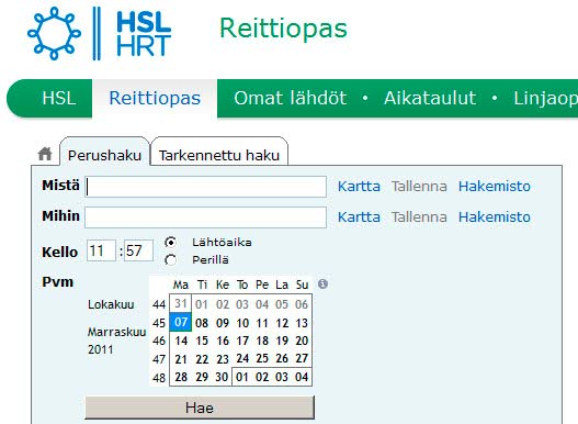 Helsingin seudun reittioppaalla huima määrä käyttäjiä päivässä – KU