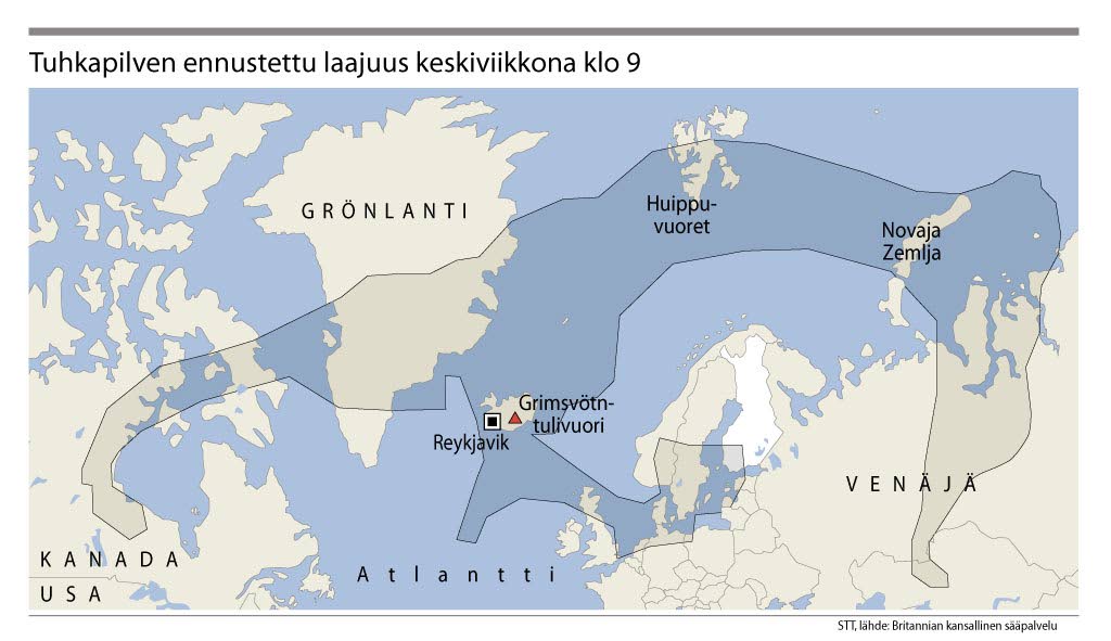 Tulivuoren tuhka heikentää ilmanlaatua pääkaupunkiseudulla – KU